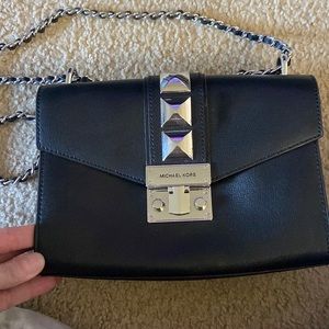 Brand new never used Michael Kors leather cross body bag